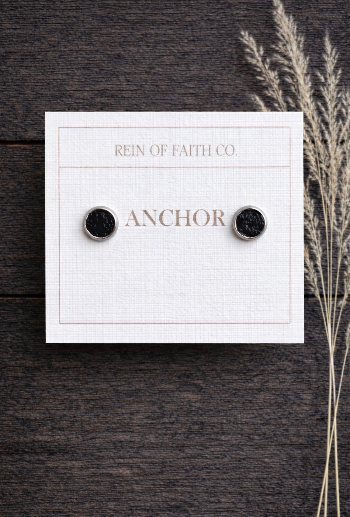 Anchor • Midnight Petite Studs