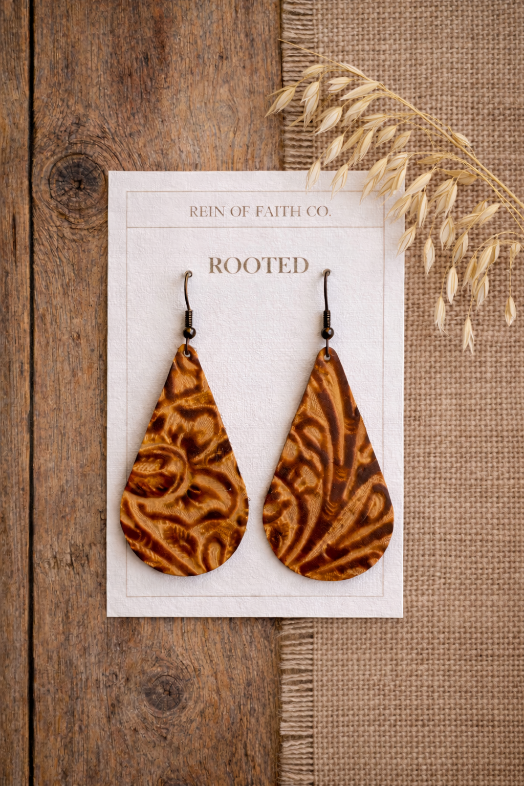 Rooted • Peachwood Earrings