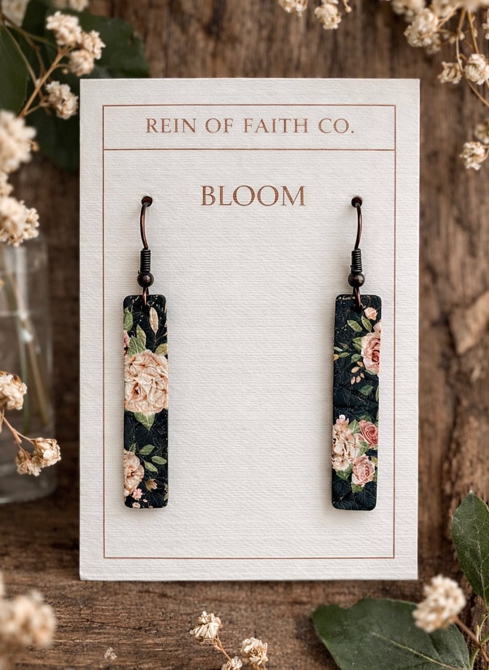Bloom • Midnight Garden Bar Earrings