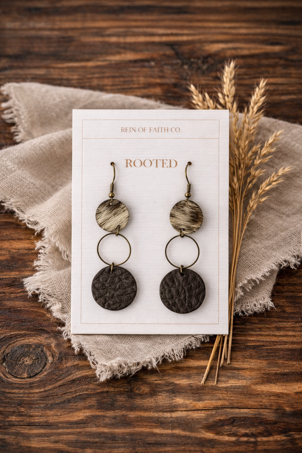 Rooted • Dark Timber Earrings