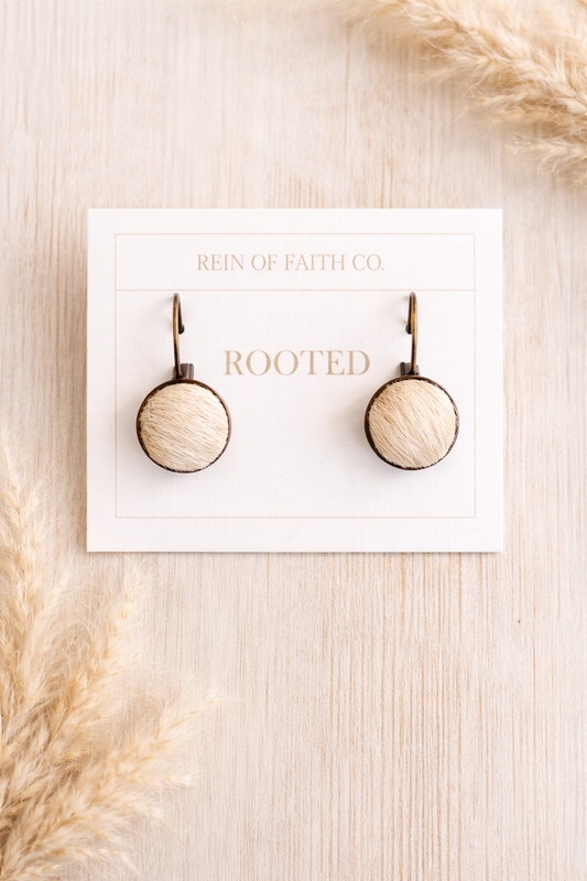 Rooted • Prairie Ivory Hide Lever Drops