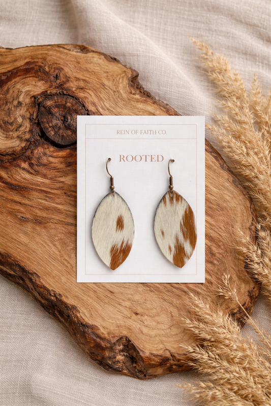 Canyon Hide Leaf Earrings