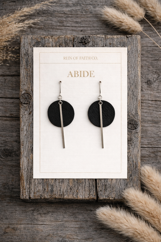 Abide • Ebony Drop Earrings