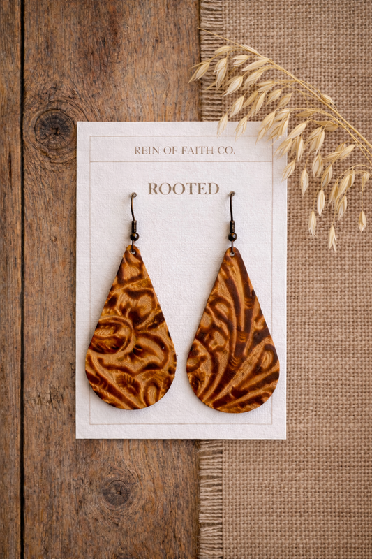 Rooted • Peachwood Earrings