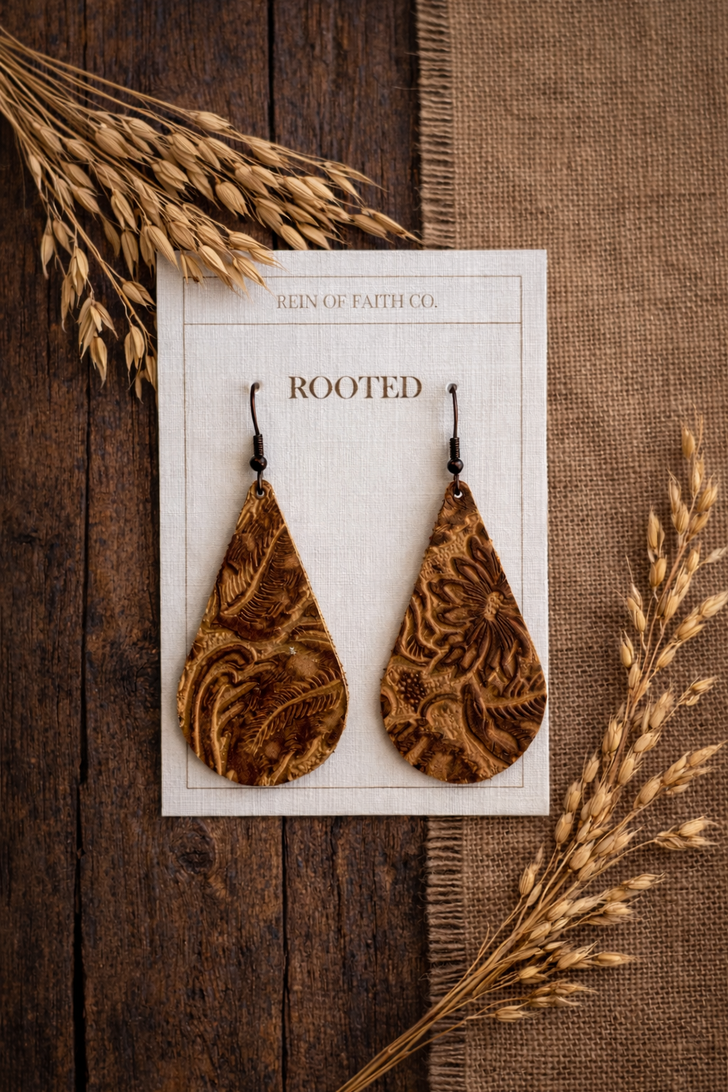 Rooted • Burnt Cedar Earrings