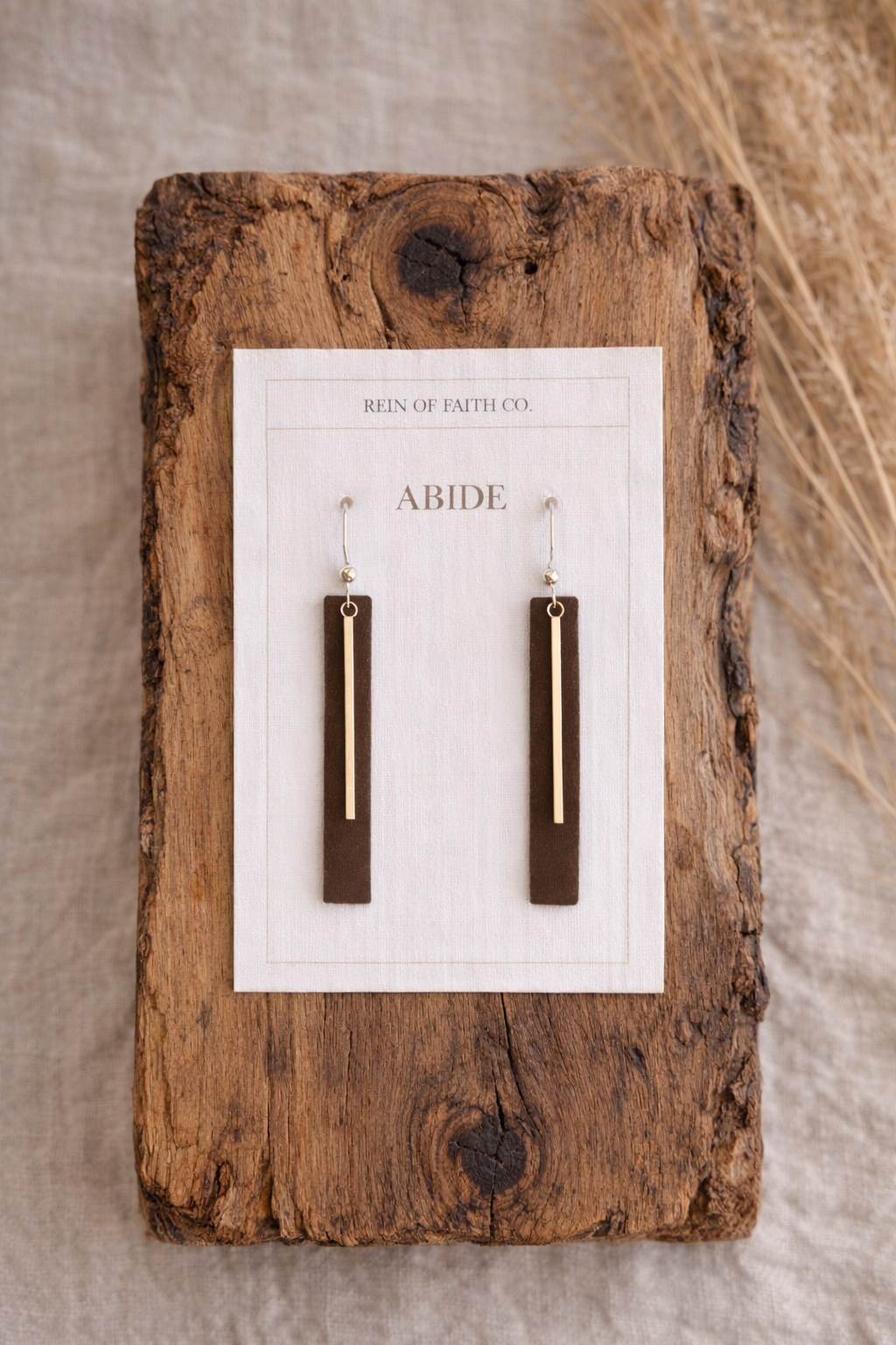 Abide • Timber Bar Earrings