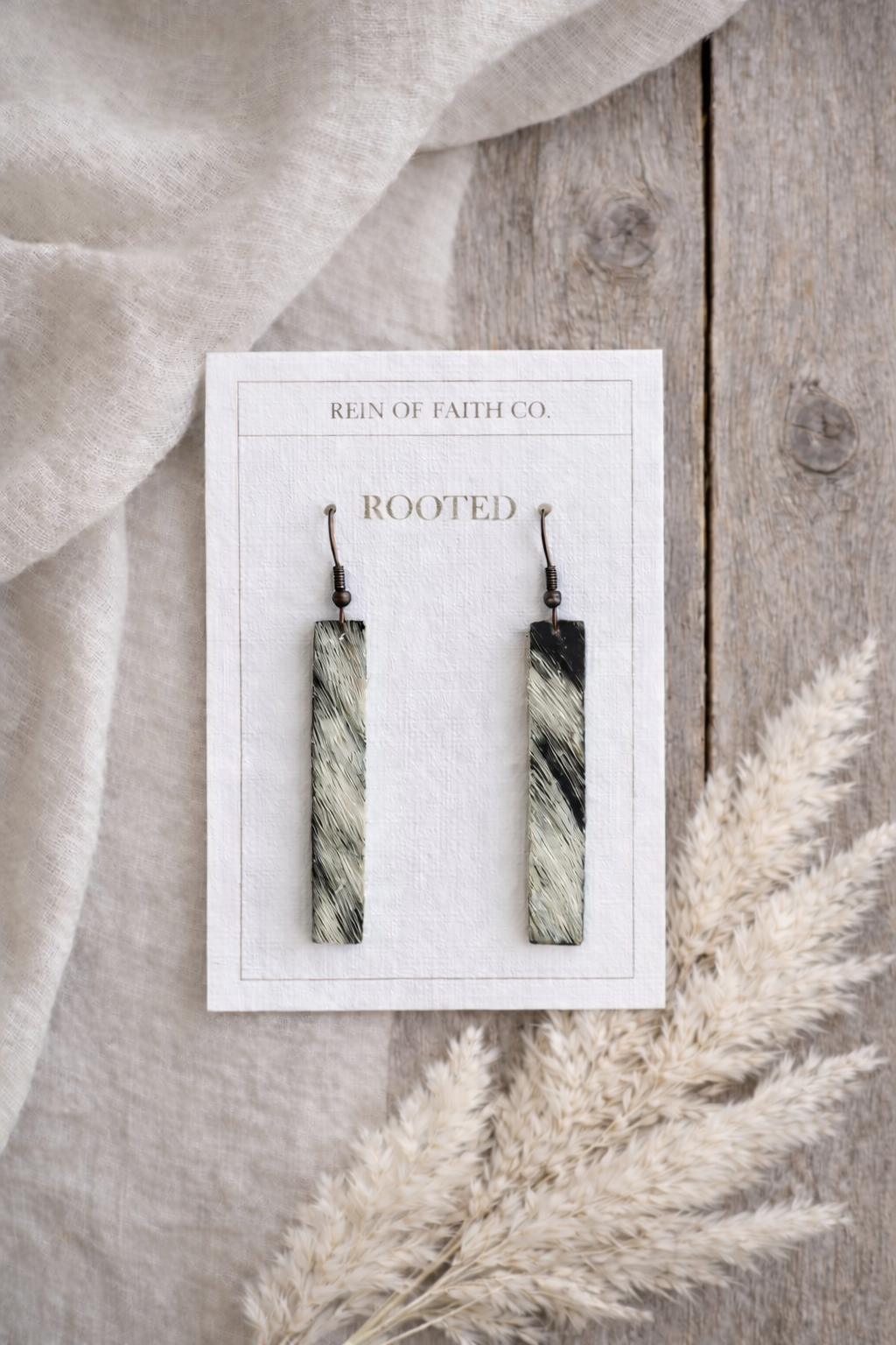 Rooted • Stone Bar Earrings
