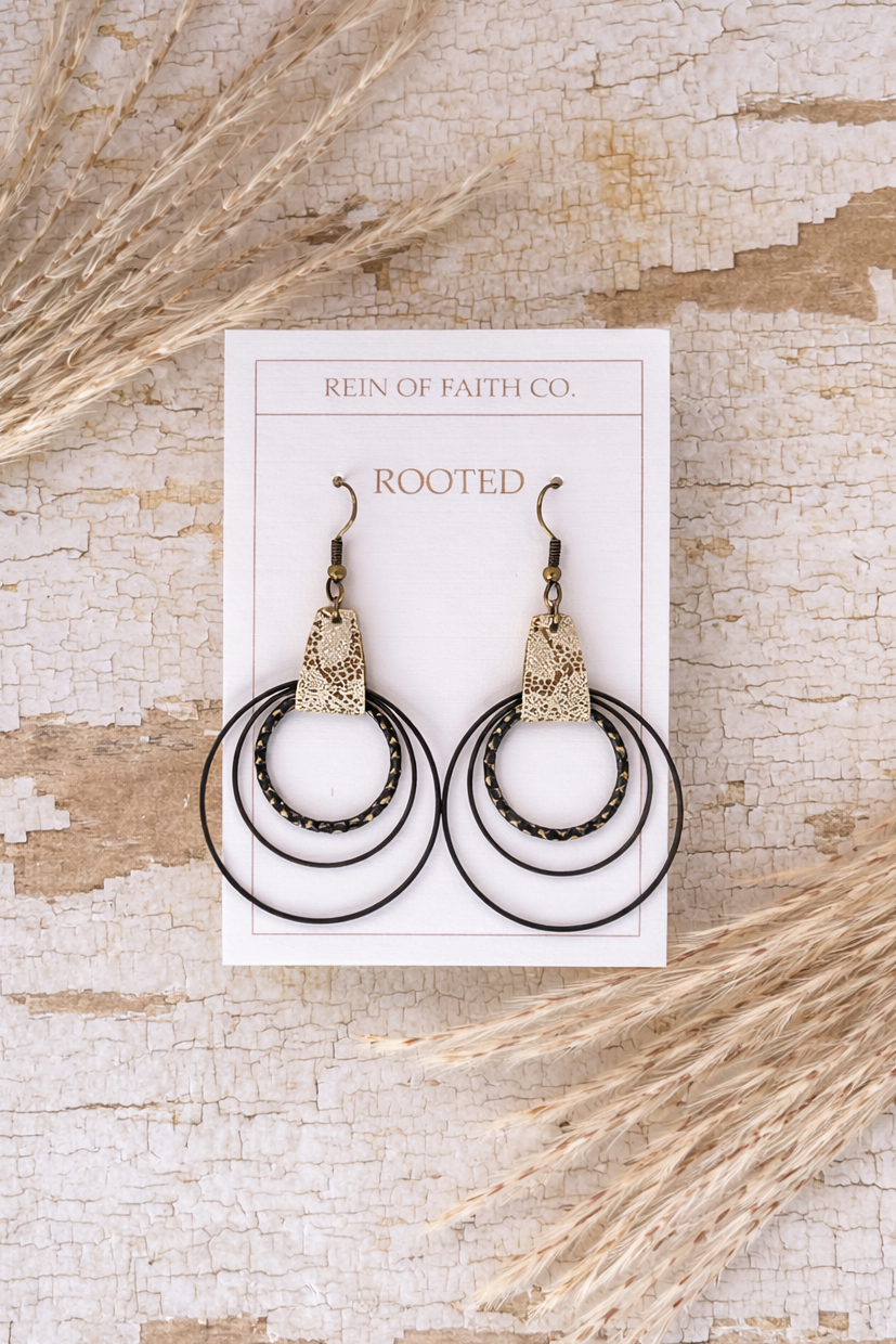 Rooted • Heirloom Floral Hoops